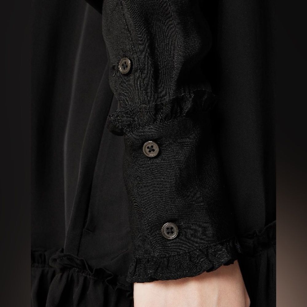 J. Crew Women’s Amelia Popover Shirtdress in drapey viscose twill Size XS #CF660 - Picture 3 of 8